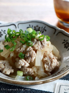 大根とひき肉のバター金平-レシピのメイン写真