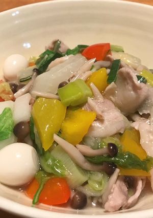 白菜と豚バラの和風あんかけ丼-レシピのメイン写真