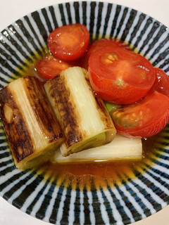 簡単もう一品!長ねぎとトマトのマリネ-レシピのメイン写真