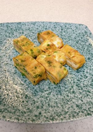 ドライ納豆とネギの卵焼き-レシピのメイン写真
