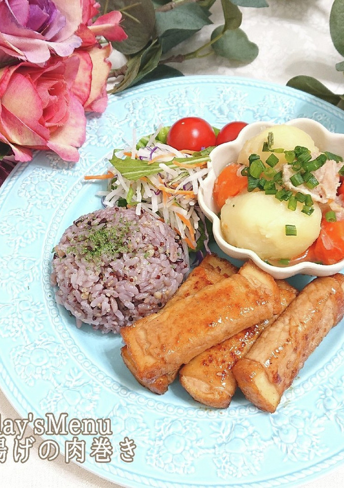 【簡単★時短】厚揚げの肉巻き/焼肉のタレ-レシピのメイン写真