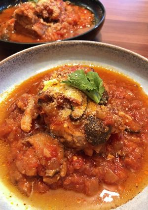 ホットクックで！豚バラ塊のトマト煮込み-レシピのメイン写真
