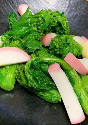 菜の花とかまぼこのわさびマヨネーズ-レシピのメイン写真