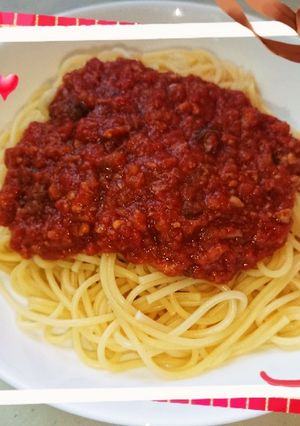 残り物キーマカレーでアレンジパスタ♪-レシピのメイン写真