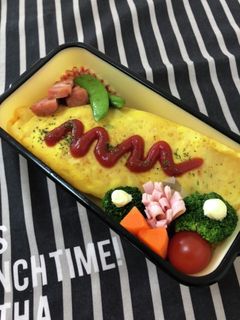 男子中学生弁当2/11オムライス弁当-レシピのメイン写真
