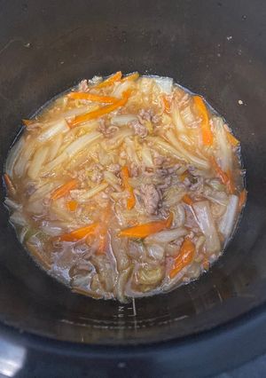【ホットクック】白菜と挽き肉のあんかけ-レシピのメイン写真