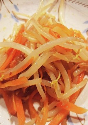 もやしとにんじんのポン酢梅いため-レシピのメイン写真