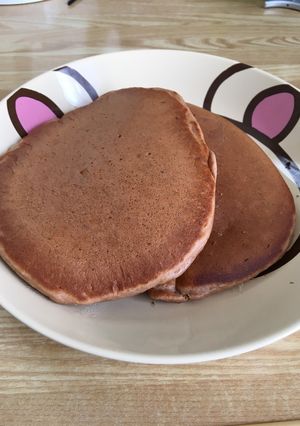 甘すぎないチョコ味のホットケーキ♡-レシピのメイン写真