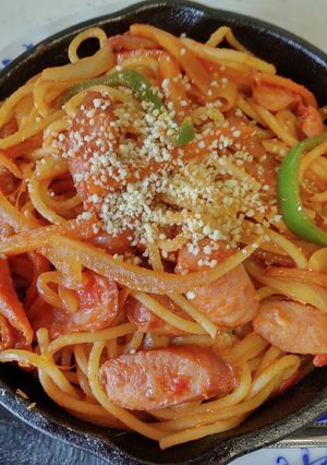 モチモチ食感の鉄板イタリアンスパゲティ♪-レシピのメイン写真