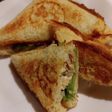 手作り食パンで簡単なホットサンド