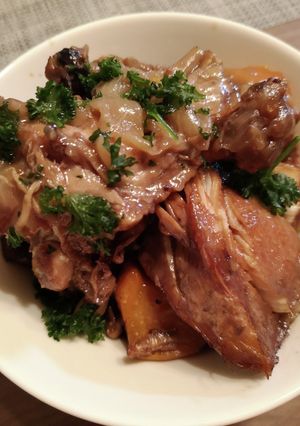 鶏肉の赤ワイン煮-レシピのメイン写真