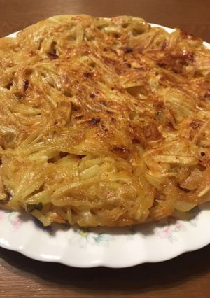 簡単！じゃがいもとキムチのチーズチヂミ-レシピのメイン写真