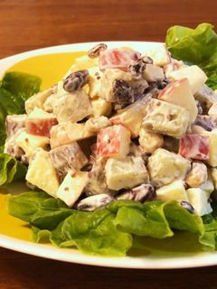 さつま芋とりんごのお豆サラダ-レシピのメイン写真