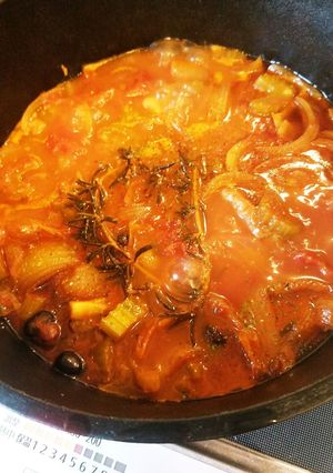 ダッチオーブン＊鶏肉のトマト煮込み-レシピのメイン写真