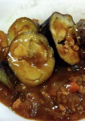 なすと挽肉のカレー-レシピのメイン写真