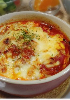 時短❗簡単❗️サバ缶のトマトチーズ焼き-レシピのメイン写真