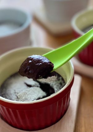 フォンダンショコラ風きな粉ココアケーキ-レシピのメイン写真