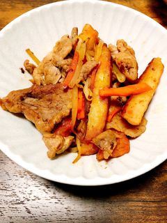 豚肉とさつま揚げのもやし炒め✩°。⋆-レシピのメイン写真