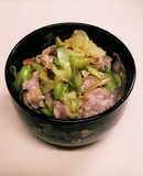 簡単！美味しい♪塩こうじで葱豚どんぶり☆
