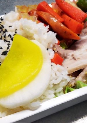 デコらない豚ハニーマスタード焼き弁当-レシピのメイン写真