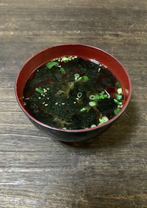 プチファスティング2日目夜のり稚魚スープ-レシピのメイン写真