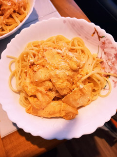 ★キムチクリームスパゲティ★-レシピのメイン写真