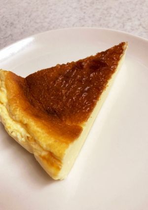 甘さ控えめ牛乳で作るバスクチーズケーキ-レシピのメイン写真