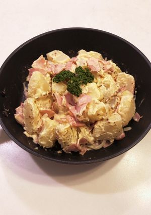 フライパンdeホットポテトサラダ-レシピのメイン写真