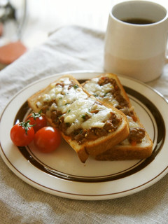 冷凍作りおき*肉みそトースト-レシピのメイン写真