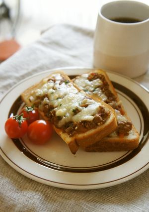 冷凍作りおき＊肉みそトースト-レシピのメイン写真