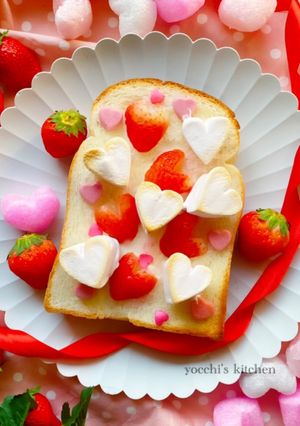 簡単キュート♡乙女な冷凍作りおきトースト-レシピのメイン写真