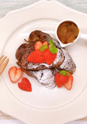 ココアフレンチトースト♡うちかわごはん♡-レシピのメイン写真