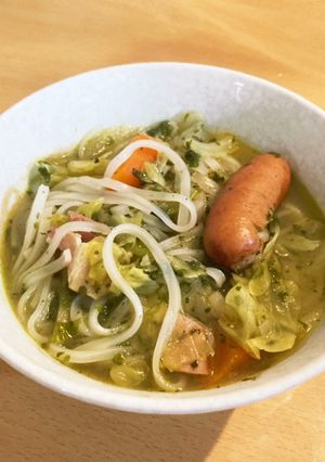グリーンカレー風味のフォー-レシピのメイン写真