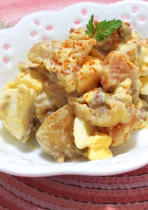 残り物 救済！肉じゃが とゆで卵のサラダ-レシピのメイン写真