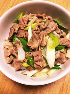 ネギ肉炒めどんぶり-レシピのメイン写真