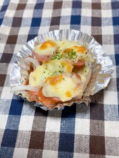 簡単レンジで!お弁当に玉ねぎマヨ焼き♡-レシピのメイン写真