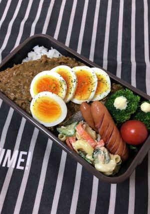 男子高校生弁当2/12キーマカレー弁当-レシピのメイン写真