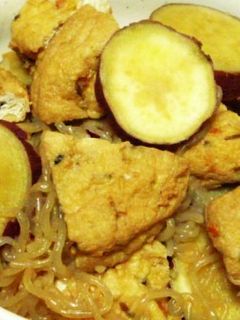 さつまいもとがんもどきの煮物-レシピのメイン写真