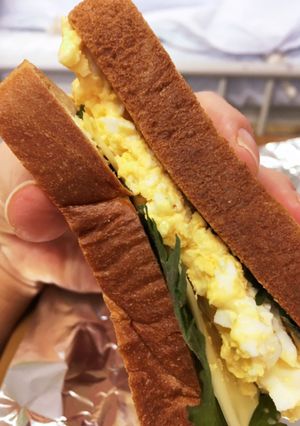 卵と大葉とチーズサンドイッチ-レシピのメイン写真