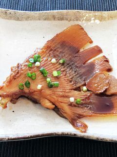 カスベの煮付け-レシピのメイン写真