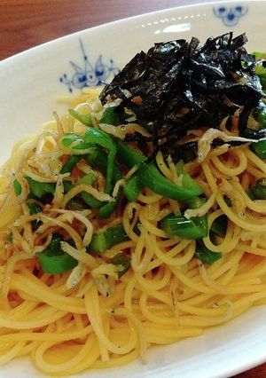 ジャコとピーマンのパスタ-レシピのメイン写真