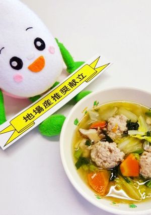手作り肉団子と白菜のスープ-レシピのメイン写真