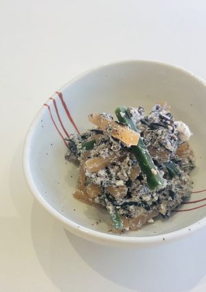 ひじきの白和え(介護食)-レシピのメイン写真