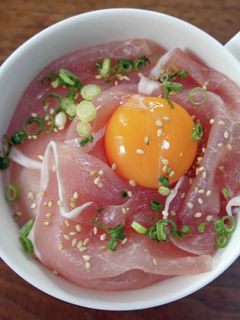 生ハムでユッケ風丼-レシピのメイン写真