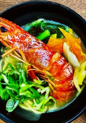 ちょっと豪華に！海老塩ラーメン-レシピのメイン写真