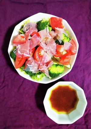 生ハムによく合うドレッシング-レシピのメイン写真