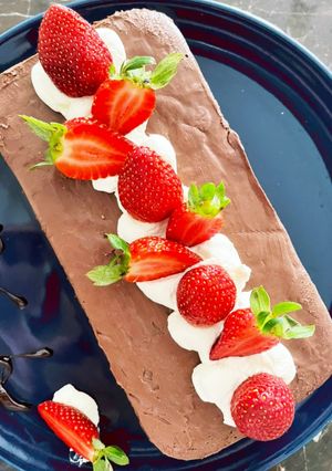 オーブンゼラチンなし！チョコチーズケーキ-レシピのメイン写真