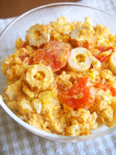 10分でお弁当完成!トマト・竹輪の玉子丼-レシピのメイン写真