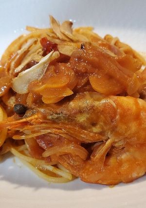 天使のエビで簡単トマトクリームパスタ-レシピのメイン写真
