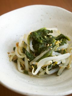 ほうれん草・もやしの酢の物♪レンジで簡単-レシピのメイン写真